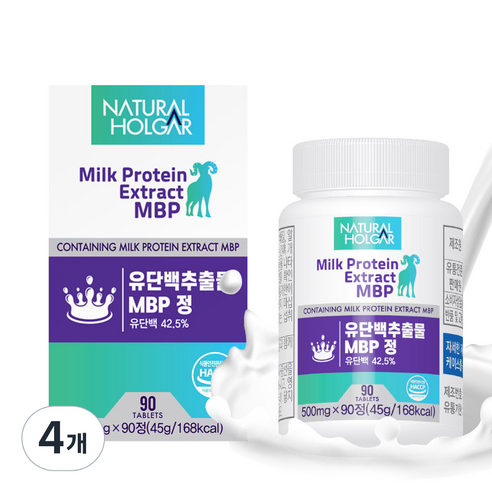 네츄럴올가 유단백추출물 MBP정 90정, 45g, 4개
