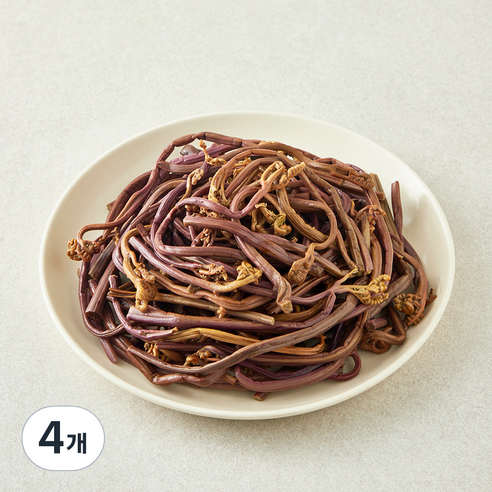 선별 데침고사리, 1kg, 4개