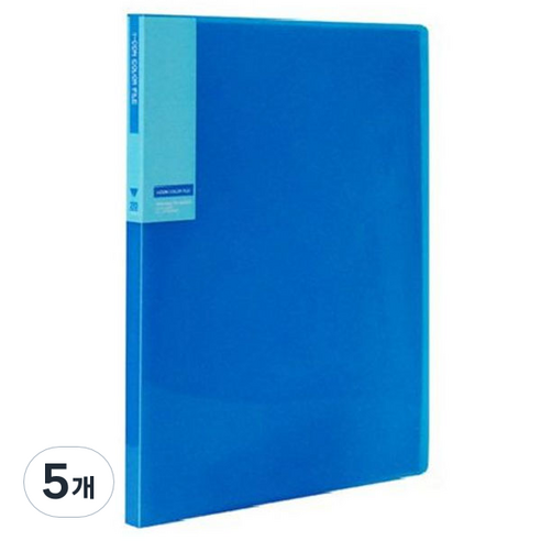 희망 아이콘 15 mm 클리어 화일, 청색, 5개