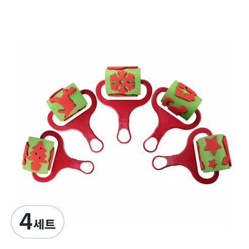 EVA 대형 롤러 5종 세트, 성탄절 랜덤발송, 4세트