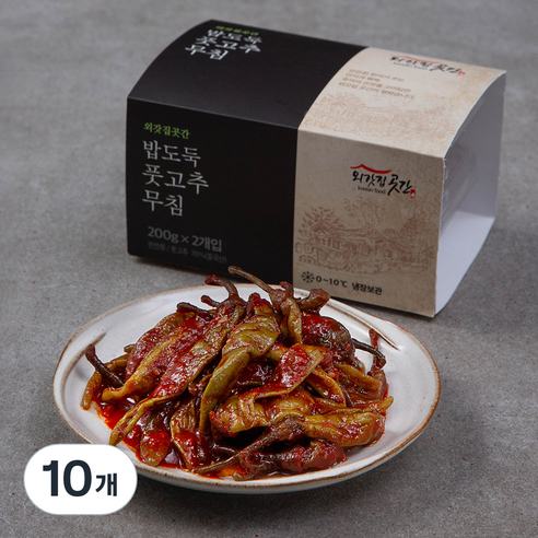 외갓집곳간 밥도둑 고추무침, 200g, 10개
