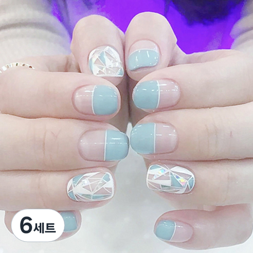 블링블링 네일스티커 걸크러쉬, 009, 6세트