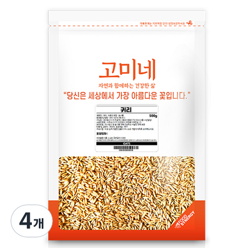 고미네 귀리, 500g, 4개