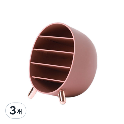 화장대정리 립스틱꽂이, 팥색, 3개