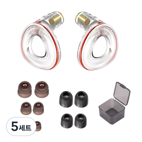 코시 이어플러그 메모리폼 실리콘팁 수면용 귀마개 세트 EG4106, 5세트