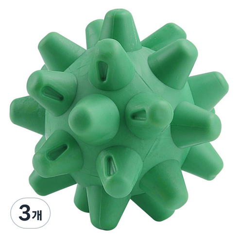 ACDI 3D 입체 실리콘 마사지 볼, 3개, 그린