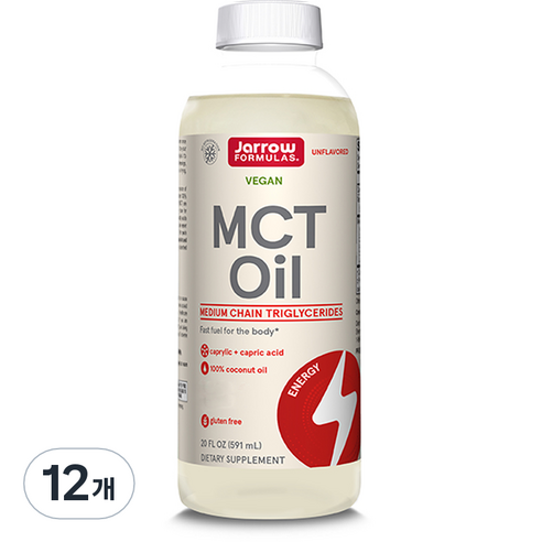 재로우 MCT 오일, 12개, 591ml