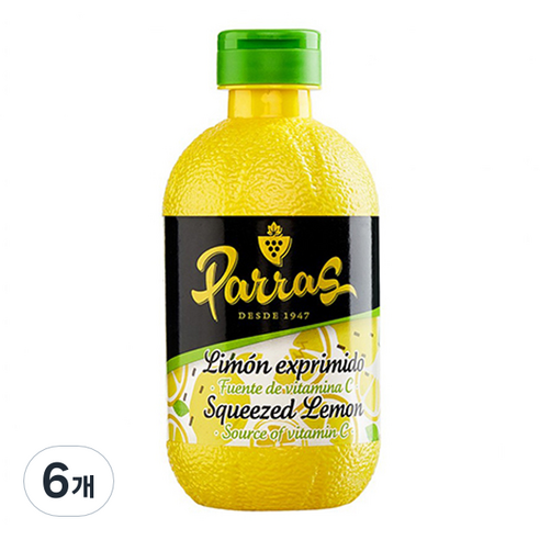 파라스 착즙 레몬 주스, 280ml, 6개
