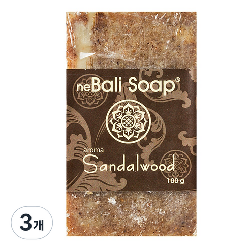 Bali Soap 발리비누 aroma Sandalwood, 100g, 3개