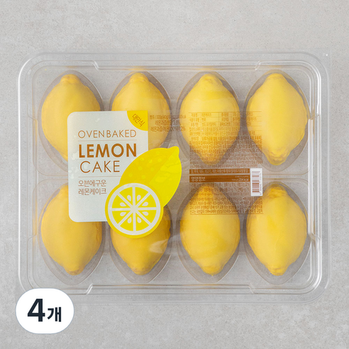 오븐에 구운 레몬 케이크, 320g, 4개