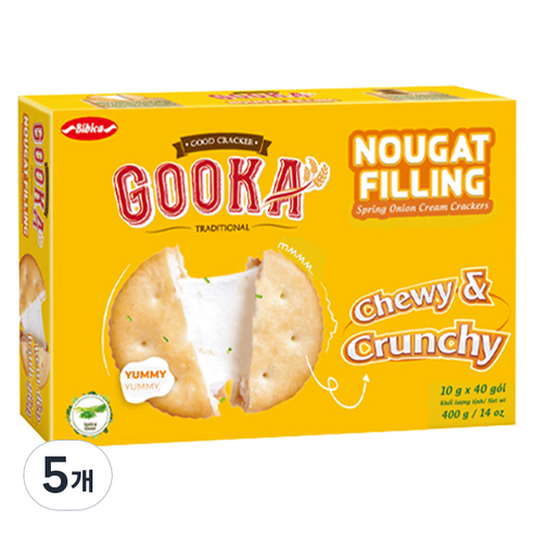 비비카 구카 누가 필링 크래커, 400g, 5개