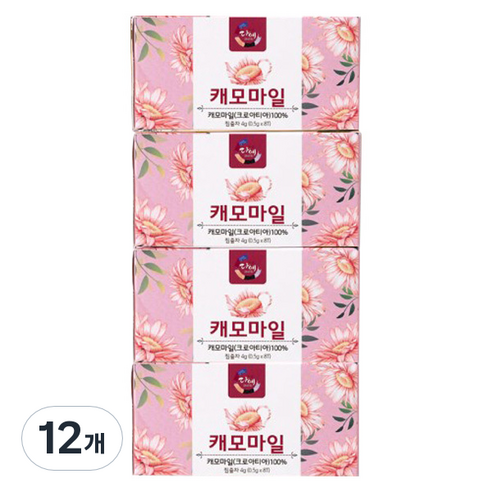 다예 캐모마일 사각티백, 0.5g, 8개입, 12개