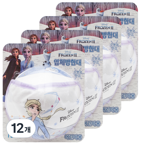 겨울왕국 2 어린이용 입체 방한대, 1개입, 12개