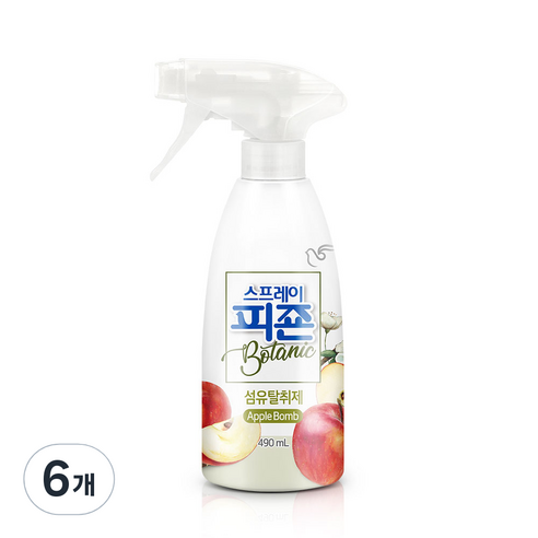 스프레이 피죤 섬유탈취제 보타닉 애플밤, 6개, 490ml