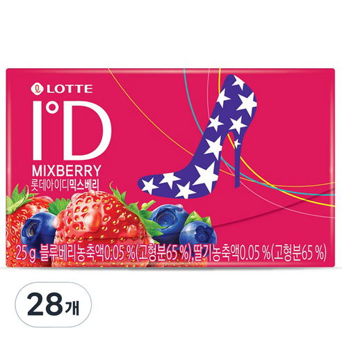 롯데 아이디 믹스베리, 25g, 28개
