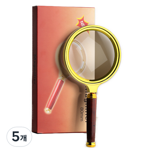 썸즈마인 확대 돋보기 골드 80mm, 5개