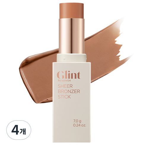 Glint 쉬어 브론저 스틱 7g, 01 카라멜, 4개