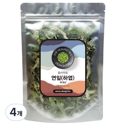 동이약초 국내산 연잎 하엽, 150g, 4개