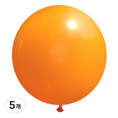 제이벌룬 셈퍼텍스 90cm 대형풍선, 061 오렌지, 5개