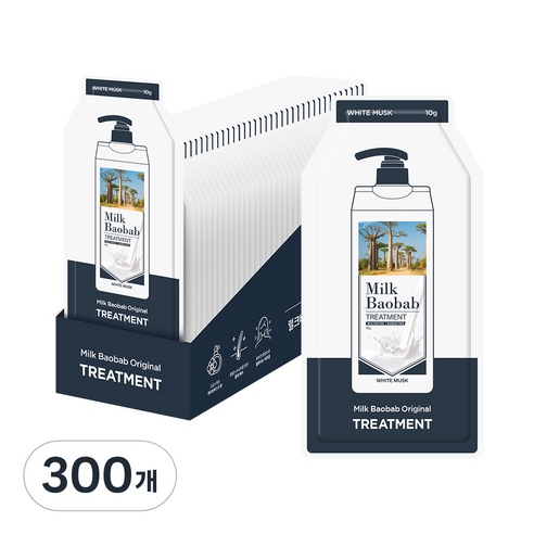 밀크바오밥 오리지널 트리트먼트 화이트머스크, 10g, 300개