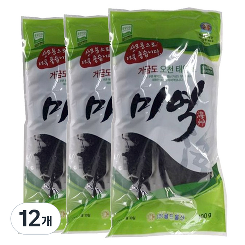 골드물산 거금도 오천 태양초 미역, 100g, 12개