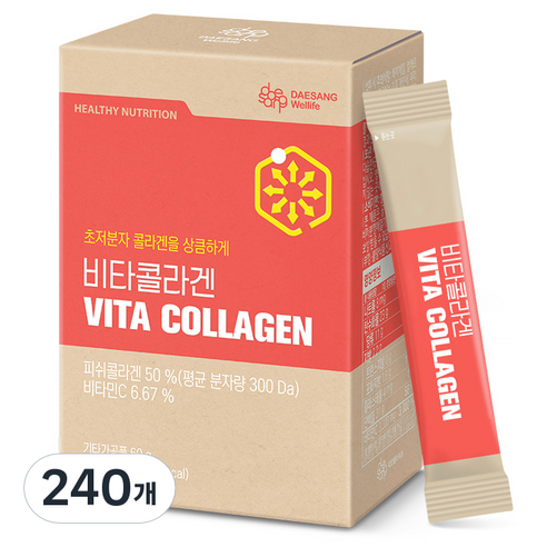 대상웰라이프 비타콜라겐, 2g, 240개