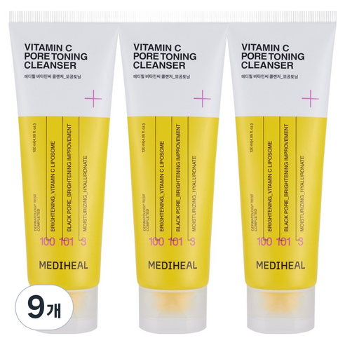 메디힐 모공토닝 비타민씨 클렌징폼, 120ml, 9개