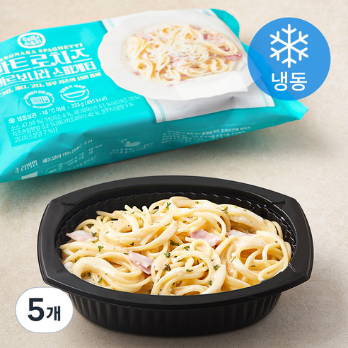 쉐프스토리 콰트로치즈 까르보나라 (냉동), 300g, 5개