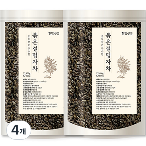 한방선생 볶은 결명자, 600g, 1개입, 4개