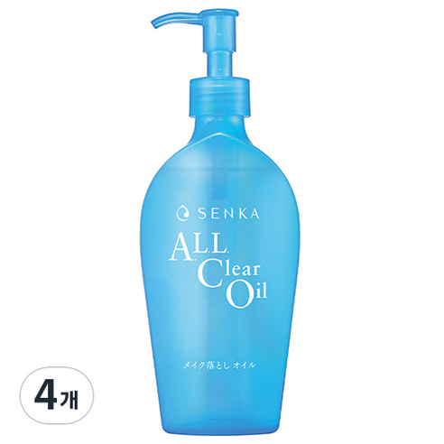 센카 올 클리어 오일, 230ml, 4개