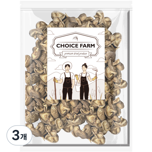 초이스팜 건표고버섯 동고, 3개, 500g