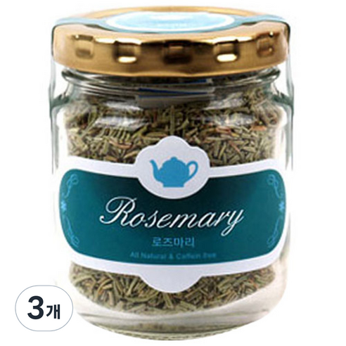 아름드레 유리병 로즈마리, 35g, 3개, 1개입