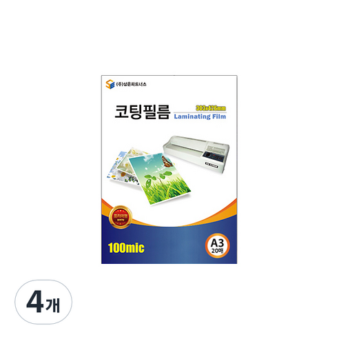삼은파트너스 코팅필름 100mic, A3(303 x 426 mm), 80개
