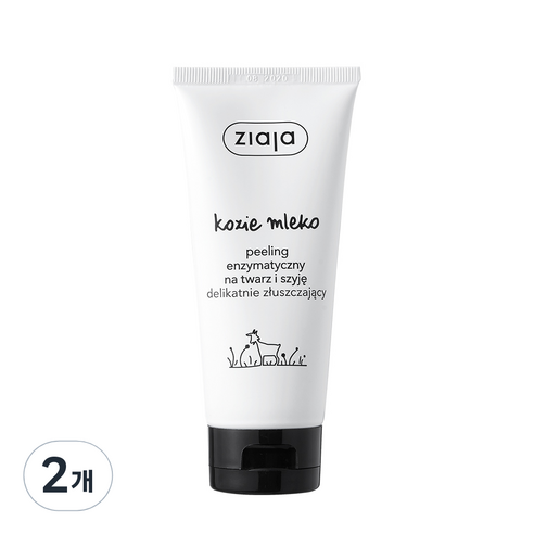 지아자 산양유 로션 보습 필링, 75ml, 2개