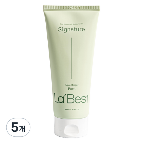 라베스트 아쿠아 링거팩 트리트먼트 단백질헤어팩, 5개, 200ml