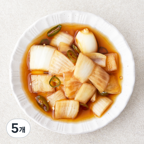 정미경키친 양파 & 청양고추 장아찌, 200g, 5개