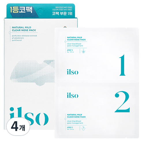 일소 네추럴 마일드 클리어 노우즈팩 바이오셀룰로오즈, 5개입, 4개