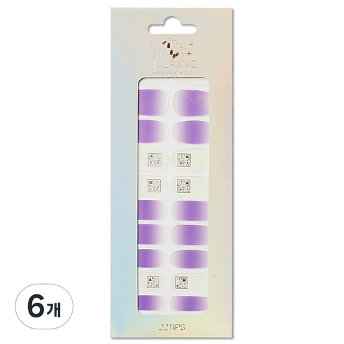 메이브라운 말랑이 젤네일스티커, ST13, 6개