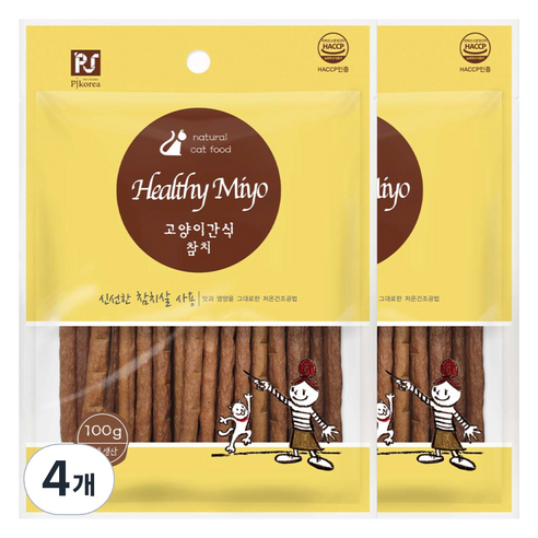 굿데이 고양이 헬씨미요 간식, 참치, 100g, 4개