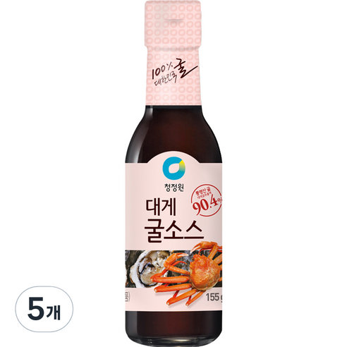 대상 청정원 대게 굴 소스, 155g, 5개
