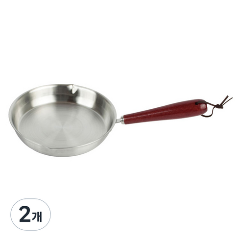 히로유키 인덕션 스테인레스 스틸 싱글팬, 16cm, 2개