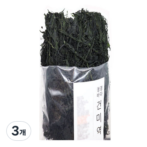 우진수산 건미역, 500g, 3개