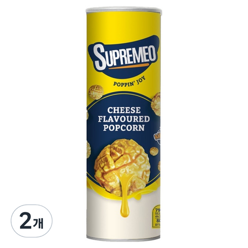 슈프리모팝콘 치즈맛, 2개, 80g