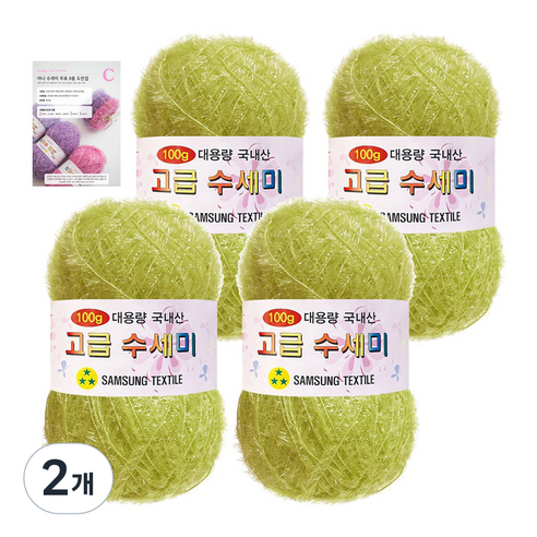 야나 대용량 수세미 100g x 4p + C 인쇄도안 8종 세트, 159 그린버터, 2개