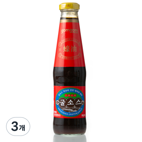 곰곰 굴소스, 520g, 3개