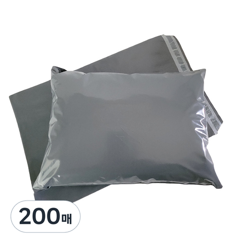원포장산업 LDPE 택배봉투 차콜그레이, 200매