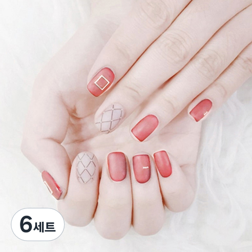 블링블링 네일스티커 설렘폭발, 005, 6세트