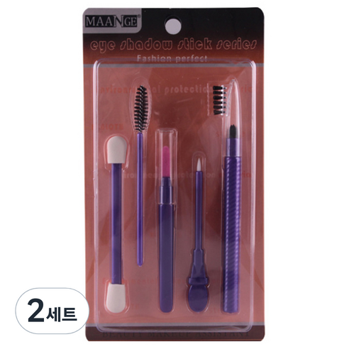 리빙조이 JOYBEAUTY 메이크업 툴 세트 J-227, 로즈, 2세트