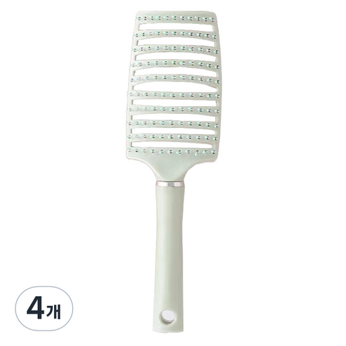 제이케이 두피 마사지용 스페어립 브러쉬, 민트그린, 4개