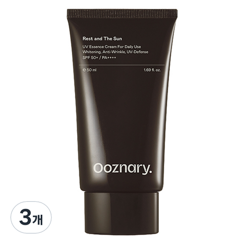 오우즈너리 수딩 선크림 레스트 앤 더 선 SPF50+ PA++++, 50ml, 3개